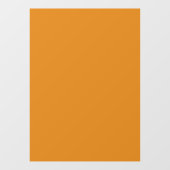 52x72 Solid Orange Partial Transparent Design Fensteraufkleber (Blatt)