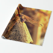 534424932Elegant Red Darter Dragonfly Insekt Art Geschenkpapier (Ungerollt)