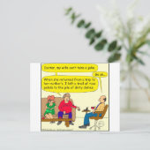 536 schmutzige Geschirr Cartoon Postkarte (Stehend Vorderseite)