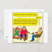 536 schmutzige Geschirr Cartoon Postkarte (Vorne/Hinten)
