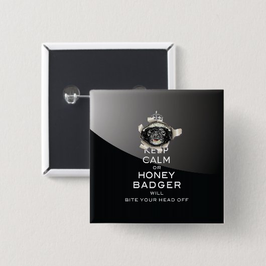 [53] Behalt Ruhe oder Honey Badger... Button (Vorne & Hinten)