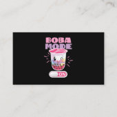 53.Boba Tea im Boba-Modus Visitenkarte (Vorderseite)