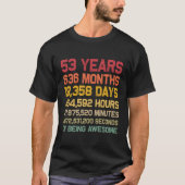 53. Countdown für 53 T-Shirt (Vorderseite)
