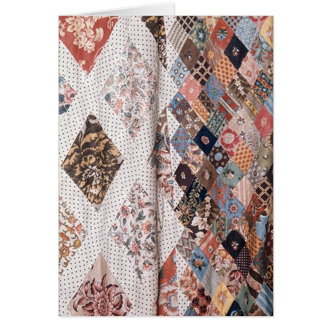 53: Detail einer Patchworksteppdecke hergestellt (Vorne)