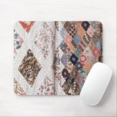 53: Detail einer Patchworksteppdecke hergestellt Mousepad (Mit Mouse)