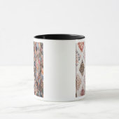 53: Detail einer Patchworksteppdecke hergestellt Tasse (Zentrum)