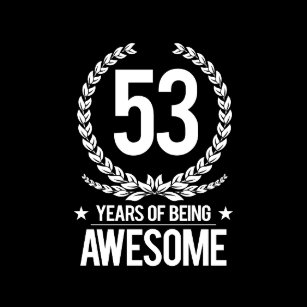 53 Geburtstag Aufkleber Zazzle De