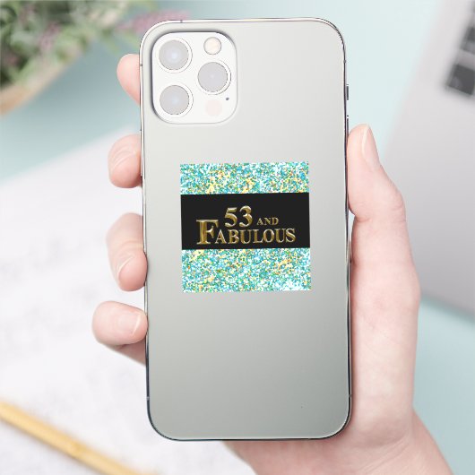53. Geburtstag Aufkleber (Telefon)