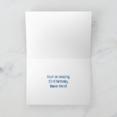 53. Geburtstag: Farbige Musiksymbole & Regenbogen Karte (Innenseite)