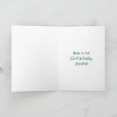 53. Geburtstag: Farbige Musiksymbole + Regenbogen  Karte (Innenseite)