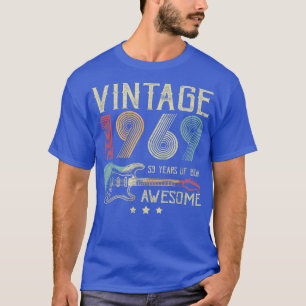 53. Geburtstag Frauen Männer Vintage Awesome 1969 T-Shirt