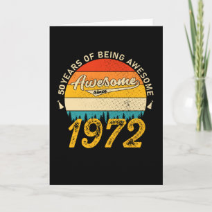 53. Geburtstag Geschenk 1972 Tolles Geschenk zum 5 Karte