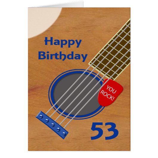 53. Geburtstag Gitarre Spieler Geburtstag (Vorne)