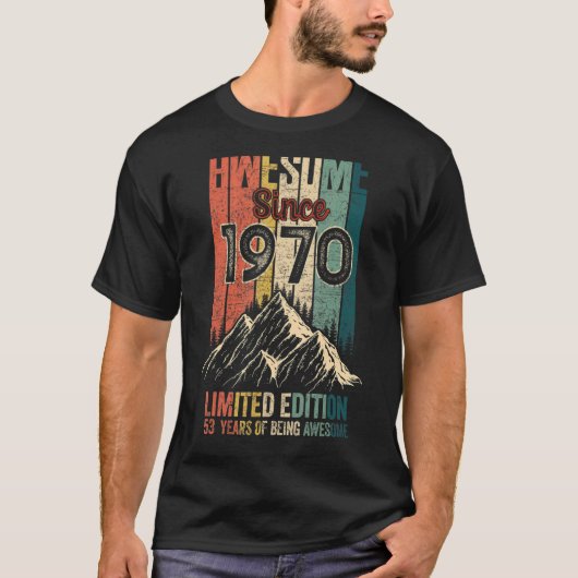 53 Geburtstag Phantastisch Seit 1970 Vintag T-Shirt (Vorderseite)