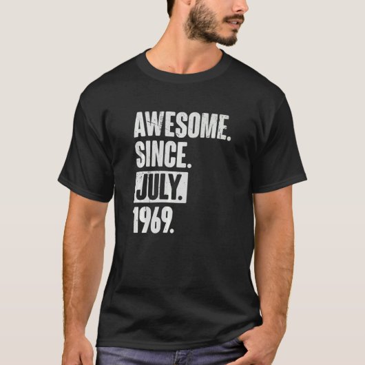 53. Geburtstag Phantastisch seit Juli 1966 T-Shirt (Vorderseite)