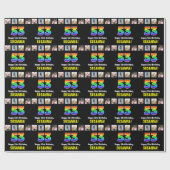 53. Geburtstag: Regenbogen "53"; benutzerdefiniert Geschenkpapier (Flach)