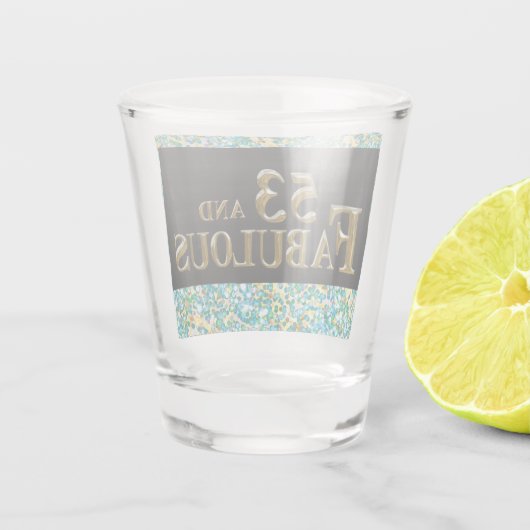 53. Geburtstag Schnapsglas (Rückseite)