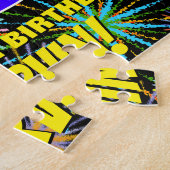 53. Geburtstag: Spaß, bunte feierliche Feuerwerke Puzzle (Seite)