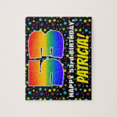 53. Geburtstag — Spaß, farbenfrohe Sternenfeldeben Puzzle (Vertikal)