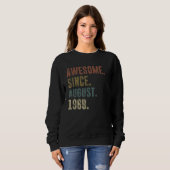 53. Geburtstag Vintag Phantastisch seit August 196 Sweatshirt (Vorne ganz)