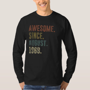 53. Geburtstag Vintag Phantastisch seit August 196 T-Shirt