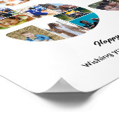 53. Geburtstagsfeier Nummer 53 Fotocollage Poster (Ecke)