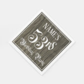 53. Geburtstagsparty - Extravagantes Drehbuch, Imi Serviette (Ecke)