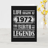 53 Jahre alt 1972 Geburt der Legende 53. Geburtsta Karte (Gelbe Blume)
