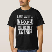 53 Jahre alt 1972 Geburt der Legende 53. Geburtsta T-Shirt (Vorderseite)