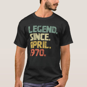 53 Jahre alte Männer Frauen lehnen seit April 1970 T-Shirt