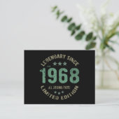 53 Jahre alter Tag Legend 53. Geburtstag Postkarte (Stehend Vorderseite)