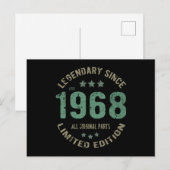 53 Jahre alter Tag Legend 53. Geburtstag Postkarte (Vorne/Hinten)