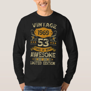 53 Jahre Vintag 1969 53. Geburtstag 1 T-Shirt