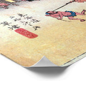 53. Kusatsu-juku, Hiroshige, Ukiyo-e Poster (Ecke)
