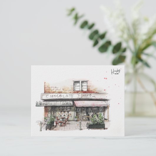 53: Milsons Point Café Postkarte (Stehend Vorderseite)