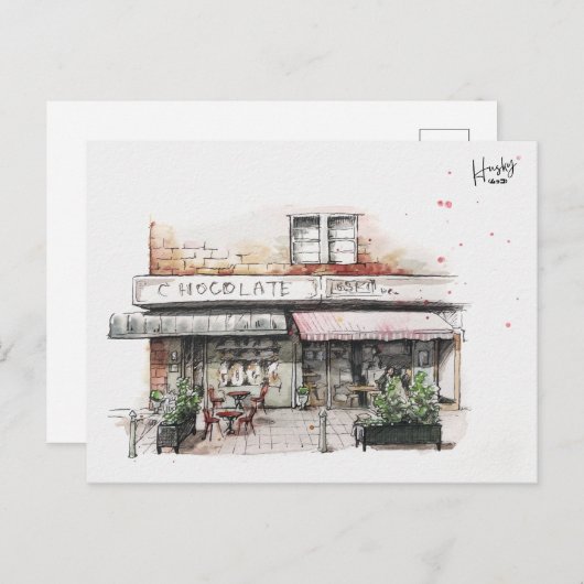 53: Milsons Point Café Postkarte (Vorne/Hinten)