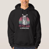 53 Year Old Bday Llamazing 53rd Birthday Llama Hoodie (Vorderseite)