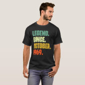53 Years Old  Legend Since October 1969 53rd Birth T-Shirt (Vorne ganz)