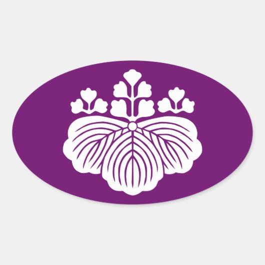 53kiri(W) Ovaler Aufkleber (Vorderseite)