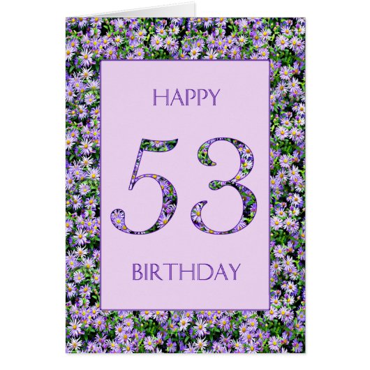 53rd Birthday Purple Daisies (Vorne)