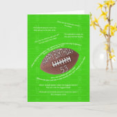 53rd birthday, really bad football jokes karte (Gelbe Blume)