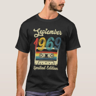 53rd Birthday Retro September 1969 Kassette 53 Yrs T-Shirt