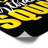 53rd Happy Birthday Squad Party Bday Family Group  Poster (Ecke)