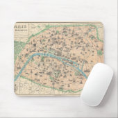 5406-Paris Seine Monumente Wohnung Karte Mousepad (Mit Mouse)