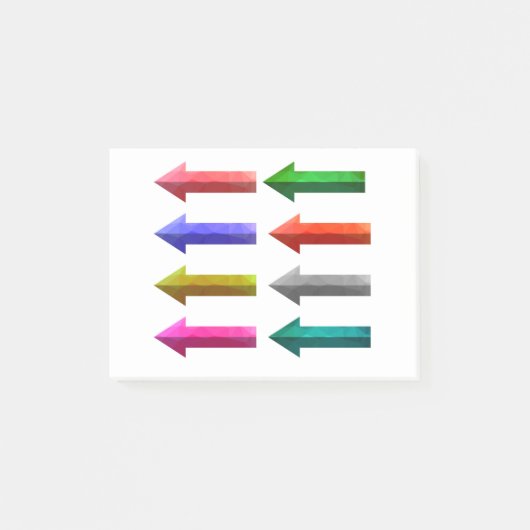 5424Farbige Pfeile Post-it Klebezettel (Vorderseite)