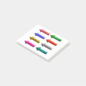 5424Farbige Pfeile Post-it Klebezettel (angewinkelt)