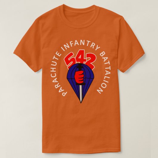 542. Fallschirm-Infanterie-Bataillon mit Hintergru T-Shirt (Design vorne)