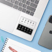 54321 Grounding Technique Anxiety Mental Health Aufkleber (Laptop mit iPhone)