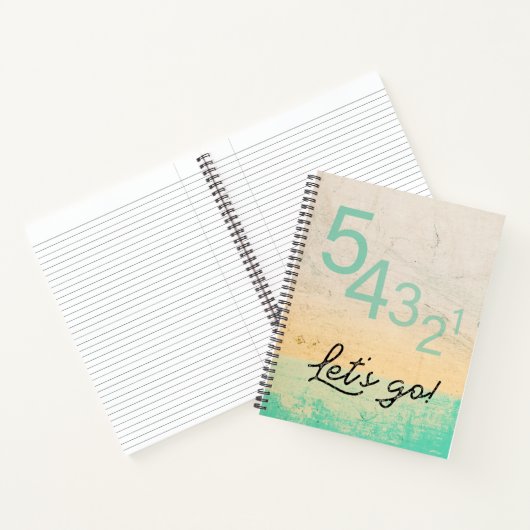 54321 Lass uns gehen! Motivierend Technik Notizblock (Innenseite)