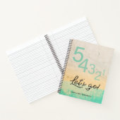 54321 Lass uns gehen! Motivierend Zitat personalis Notizblock (Innenseite)